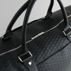 Kith Duffle Bag with Monogram Deboss in Saffiano Leather - Black
