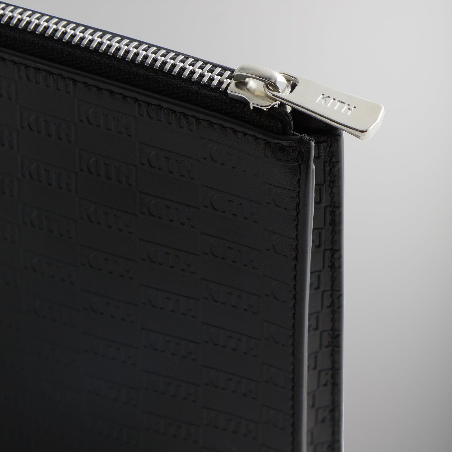 Kith Monogram Zipper Pouch - Black