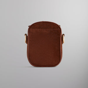 Kith Monogram Suede Utility Pouch Crossbody - Walnut