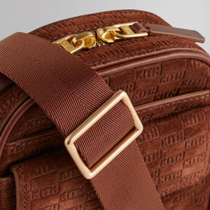 Kith Monogram Suede Utility Pouch Crossbody - Walnut