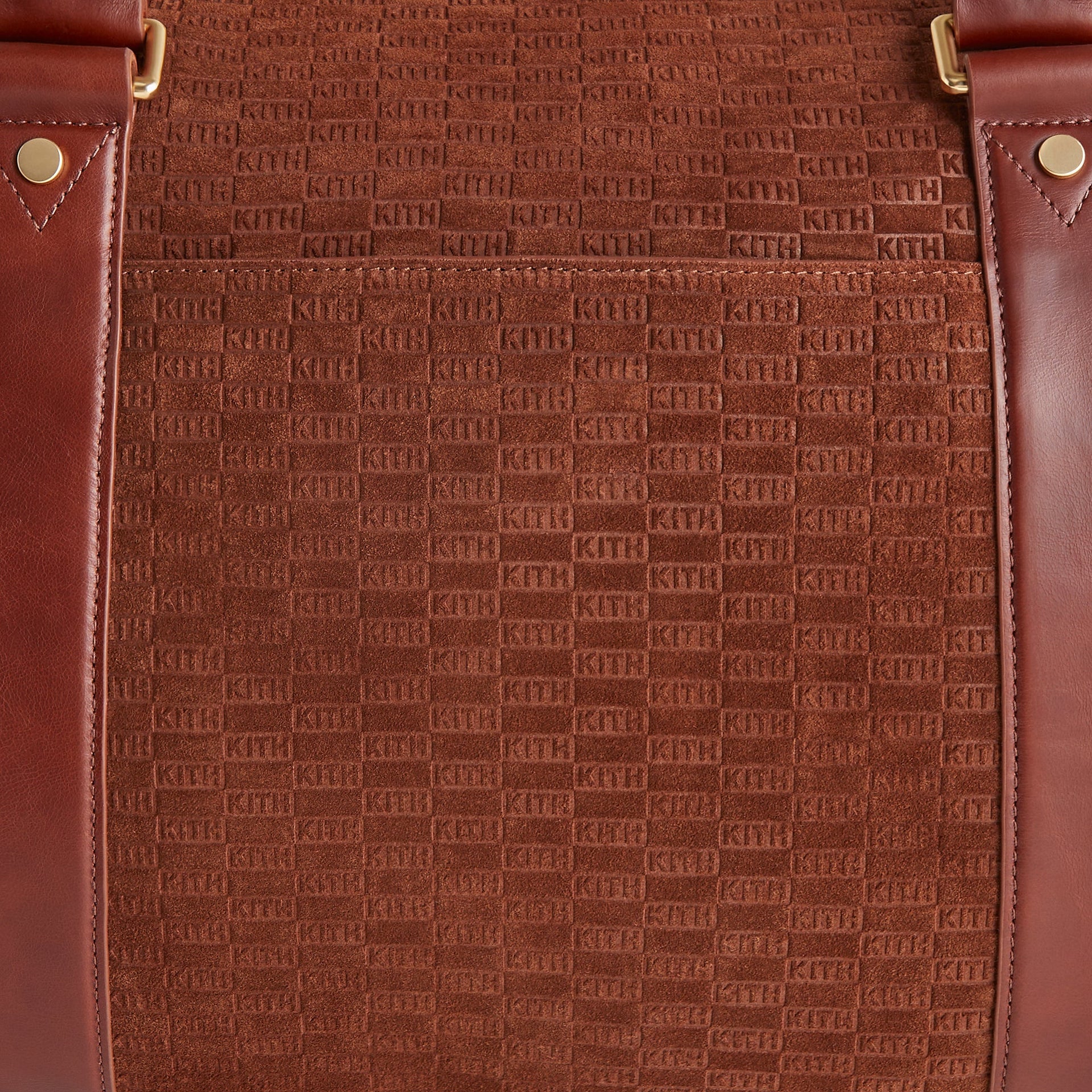 Kith Monogram Suede Duffle Bag - Walnut