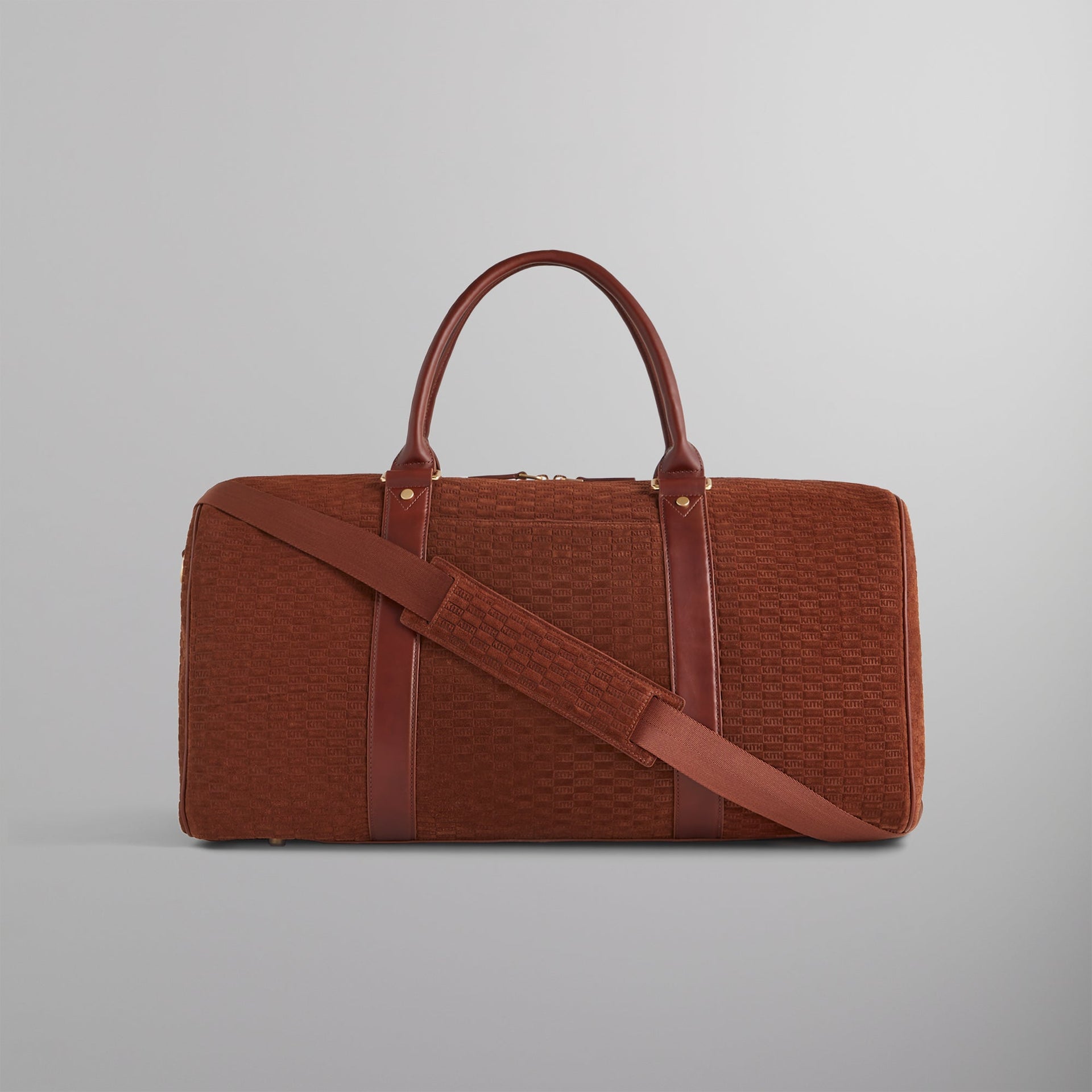 Kith Monogram Suede Duffle Bag - Walnut PH