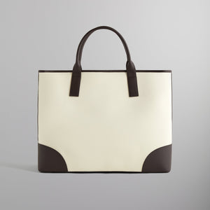 Kith Leather Trimmed Canvas Tote - Sandrift