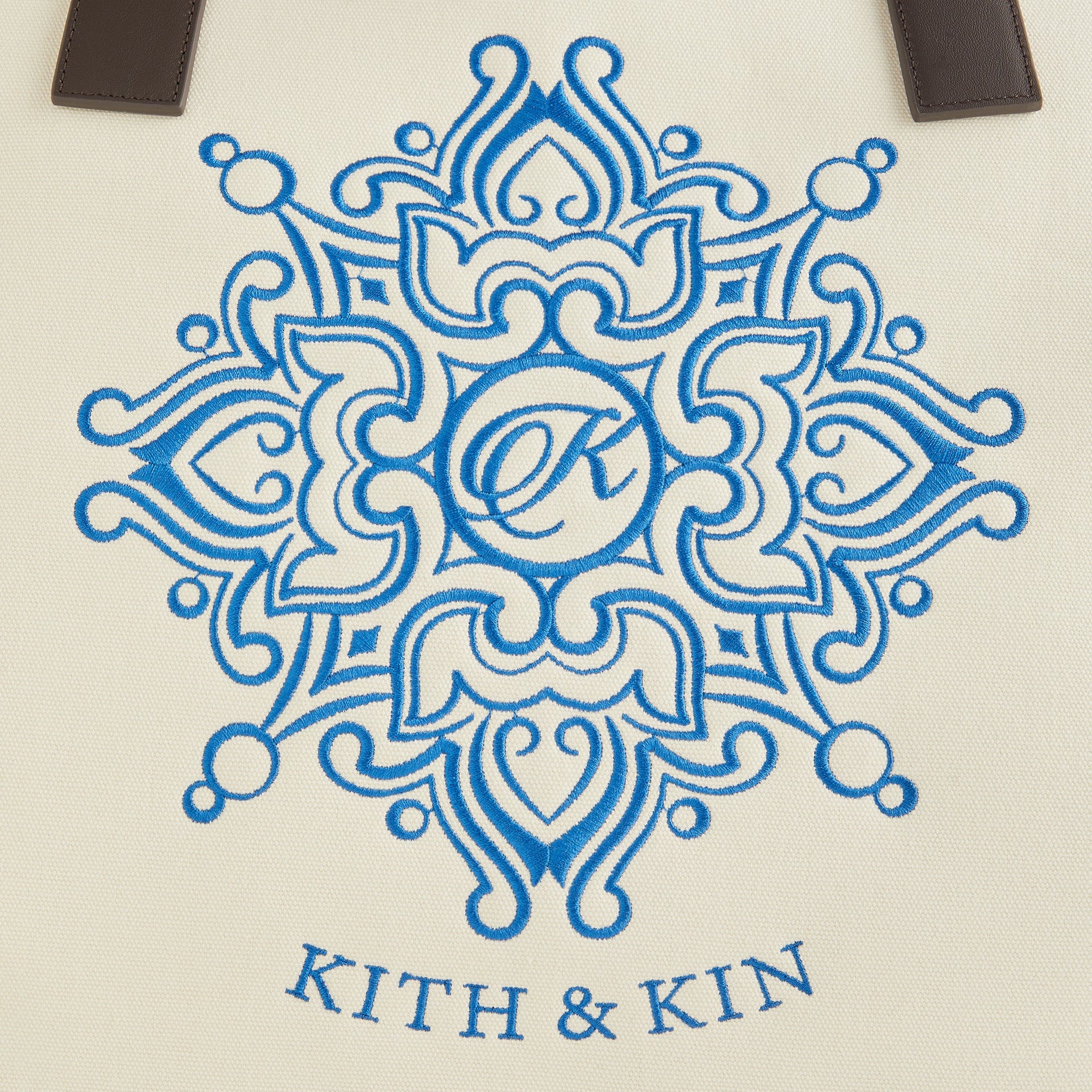 Kith Embroidered Canvas Tote - Sandrift