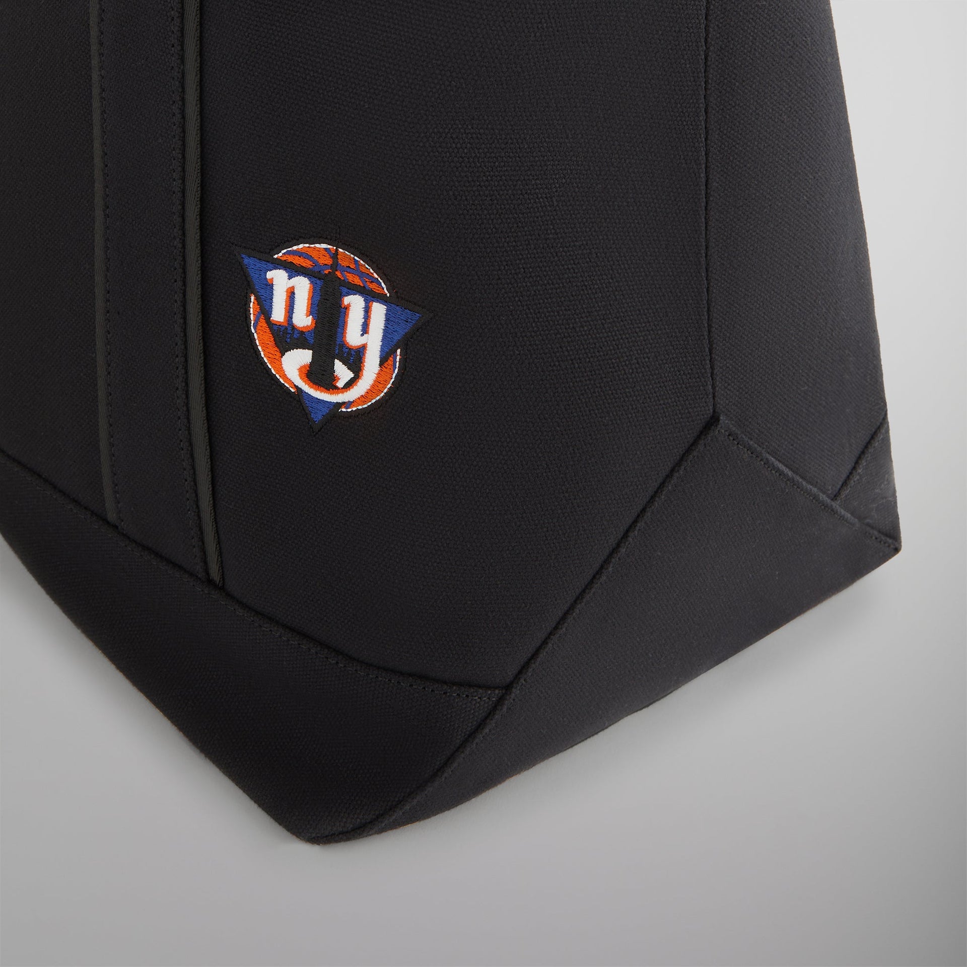 Kith for the New York Knicks All Over Embroidered Canvas Tote - Black