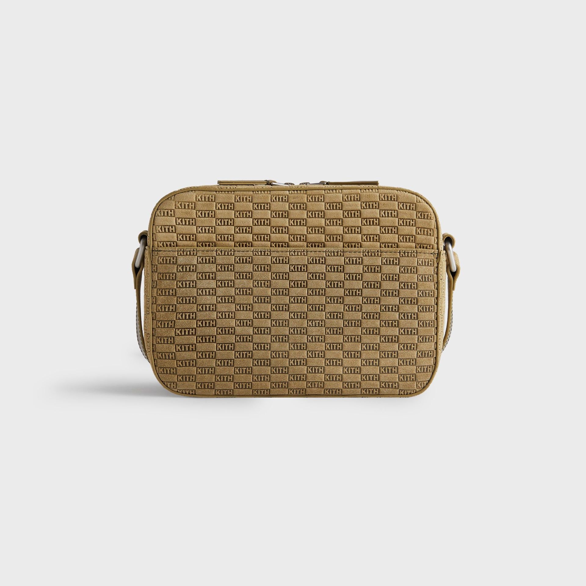 Kith Monogram Suede Camera Crossbody - Grit