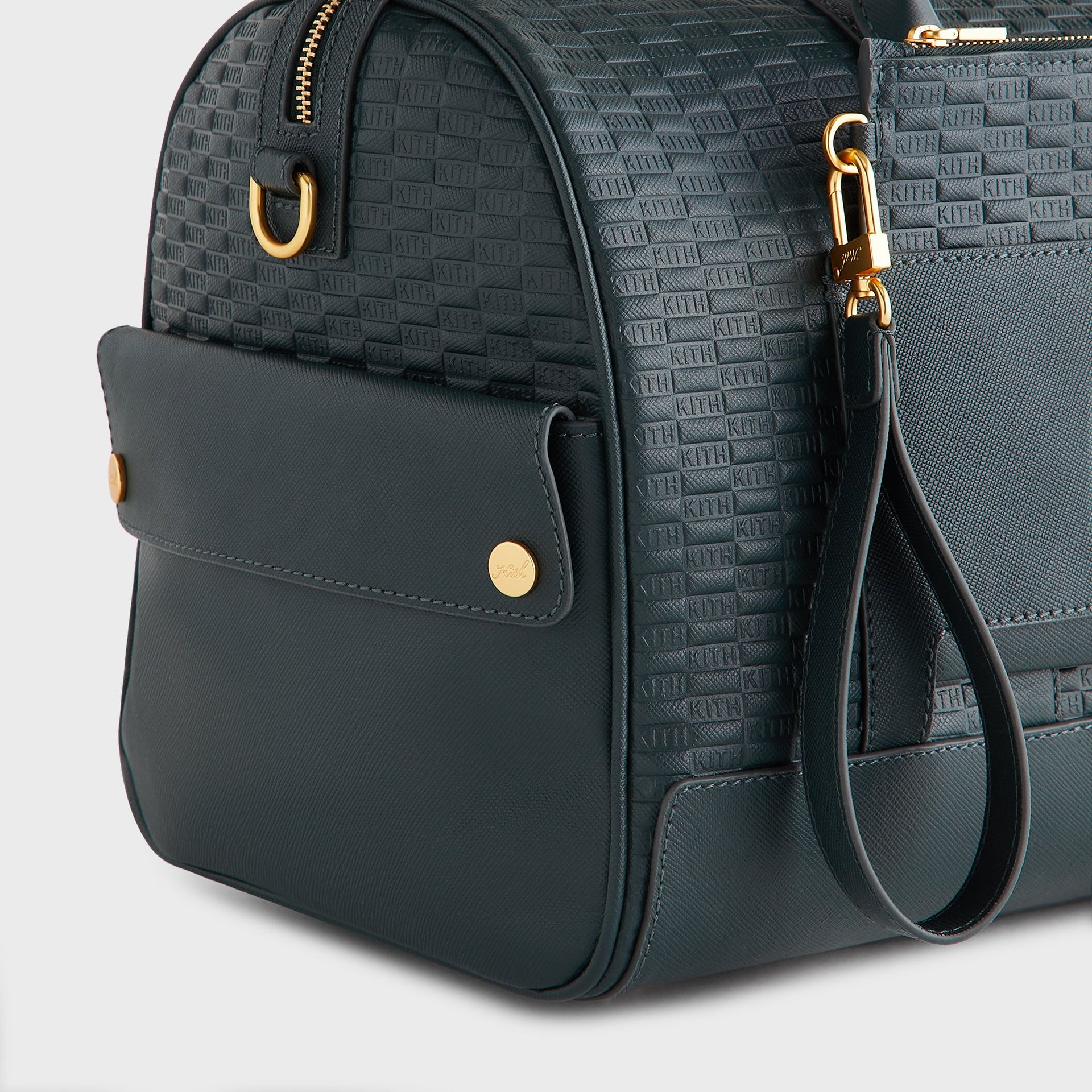 Kith Monogram Leather Explorer Traveler K40 Duffle Bag - Stadium