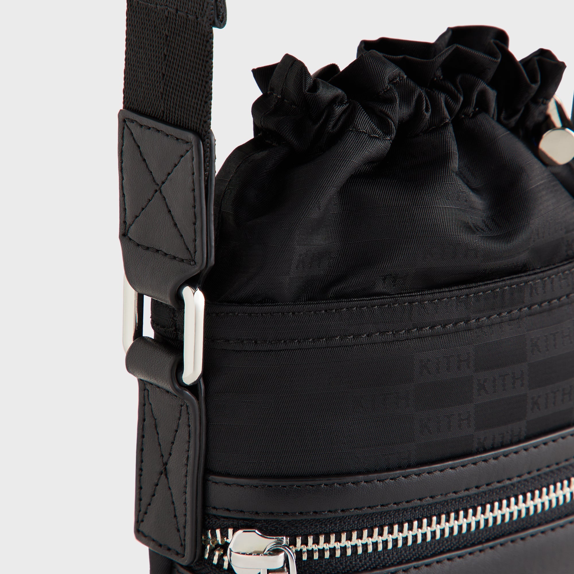 Kith Monogram Nylon Jacquard Drawcord Crossbody - Black – Kith Canada