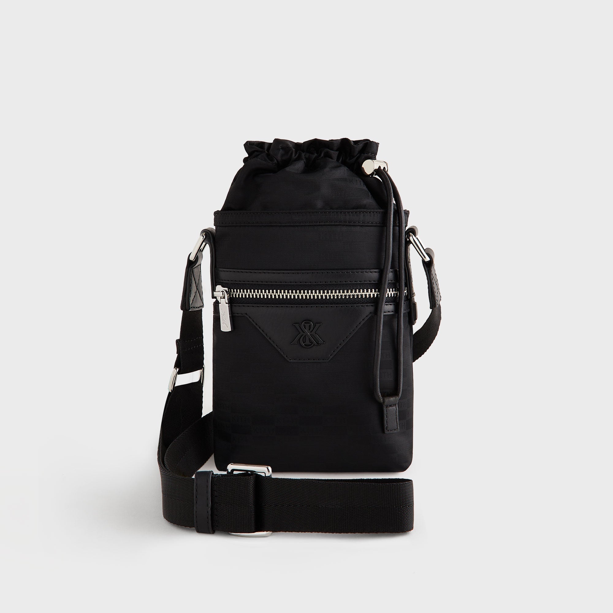 Kith Monogram Nylon Jacquard Drawcord Crossbody - Black – Kith Canada