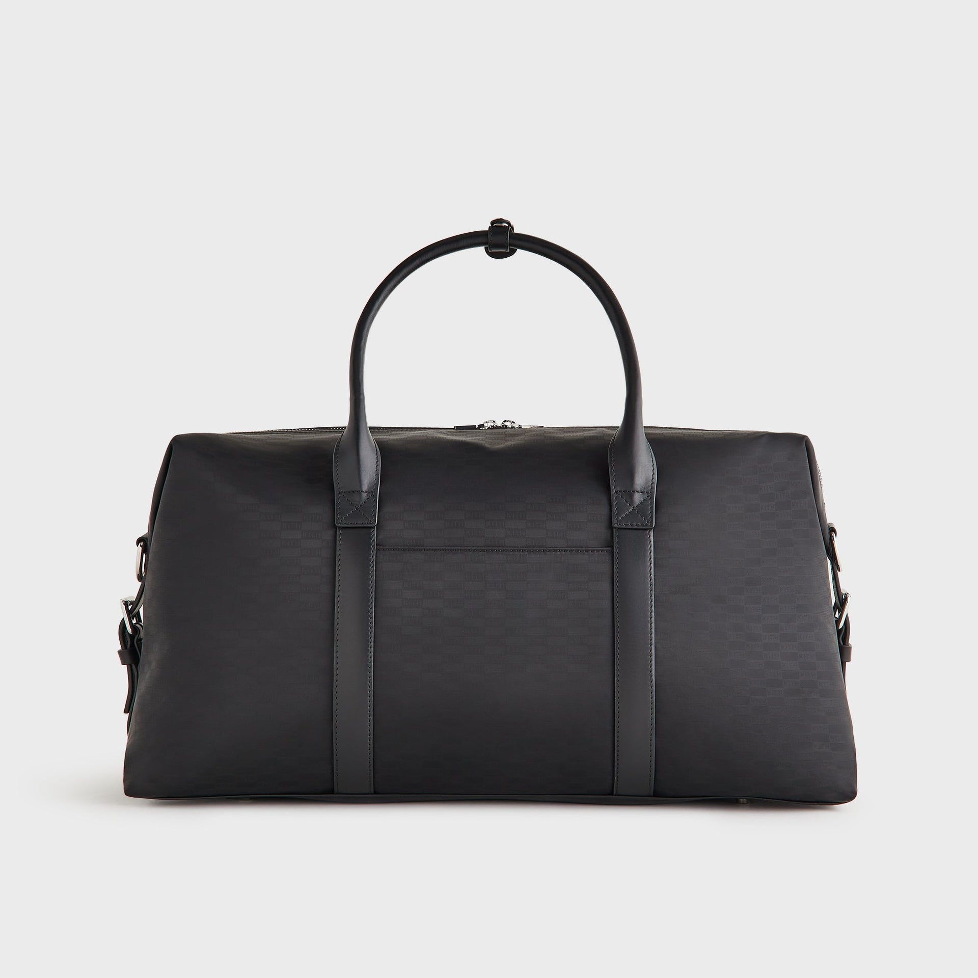 Kith Monogram Nylon Leather Duffle Bag - Black