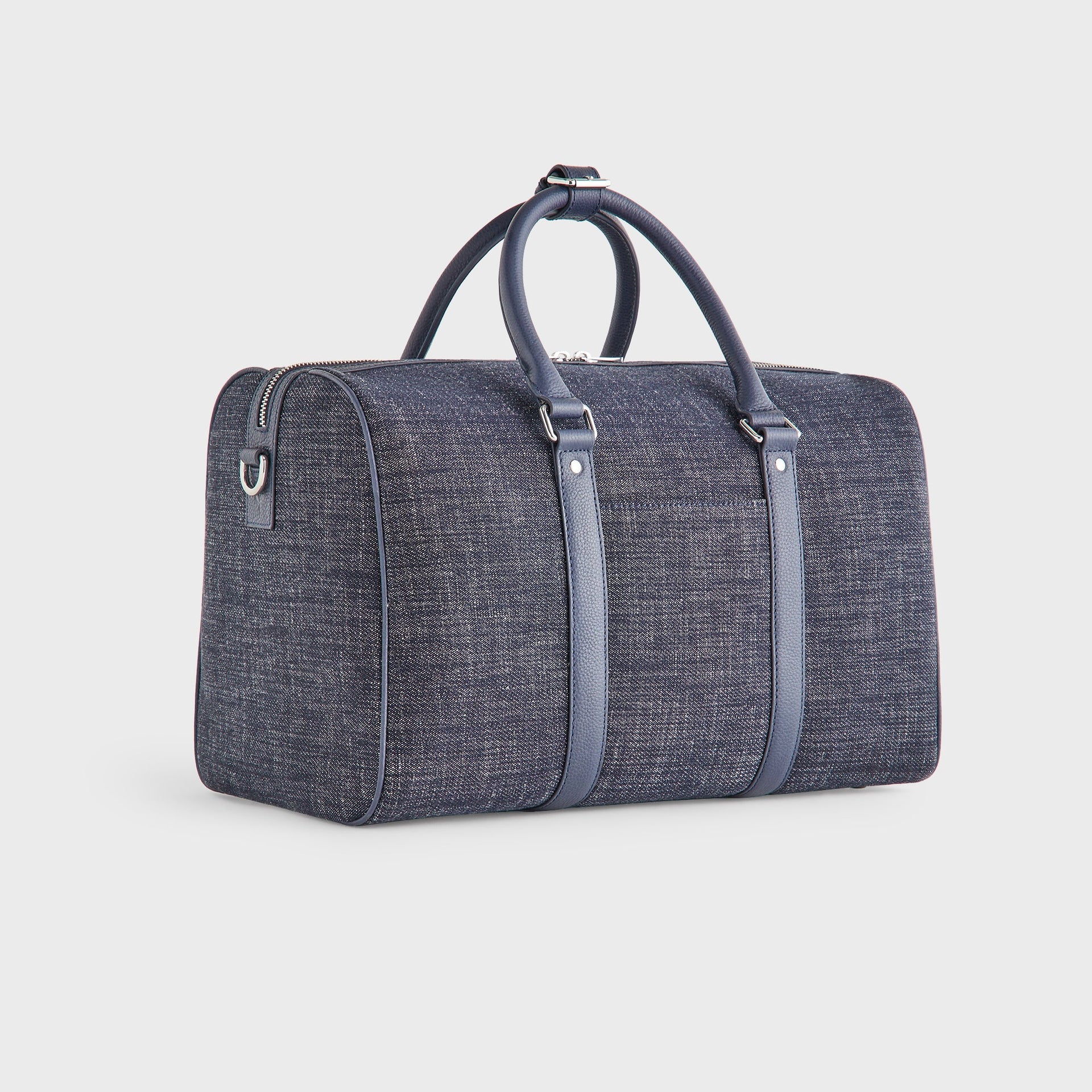 &Kin Wool Denim Traveler K40 Duffle Bag - Blue Navy