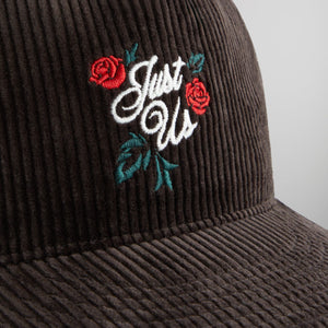 Kith Just Us Corduroy Relaxed Pinch Crown Snapback - Kindling