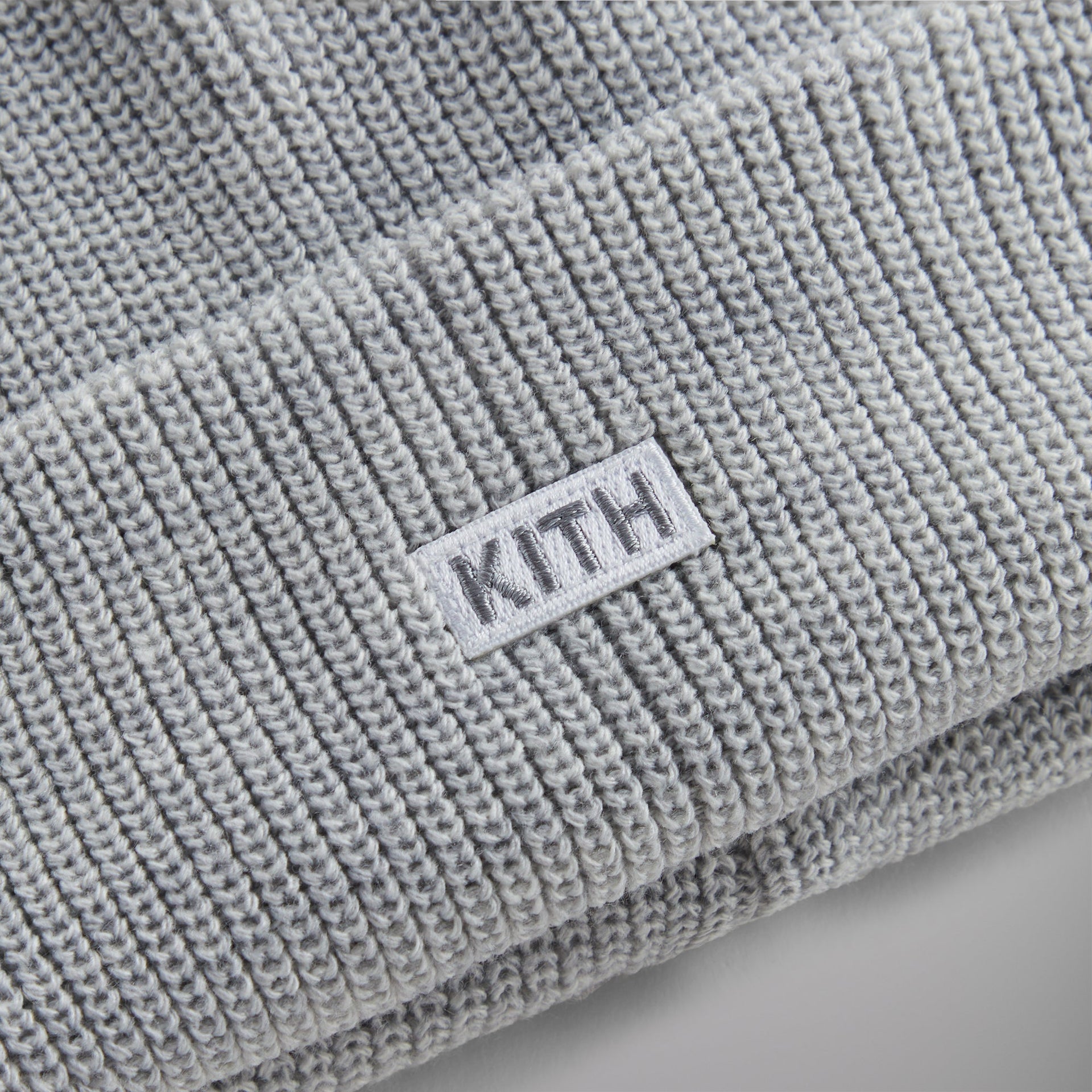 Kith Classic Beanie - Light Heather Grey