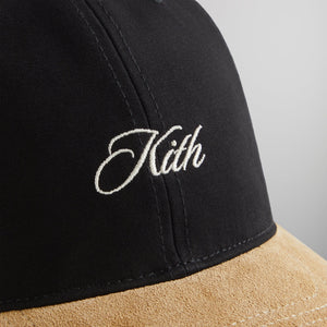 Kith Premier Logo Brushed Cotton Aaron Cap - Black