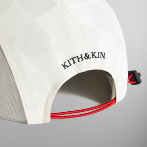 Kith Checkered Satin Griffey Camper Hat - Sandrift