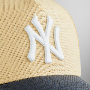 Kith & New Era for the New York Yankees Raffia 9FORTY A-Frame Snapback - Sandrift