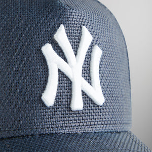 Kith & New Era for the New York Yankees Raffia 9FORTY A-Frame Snapback - Nocturnal