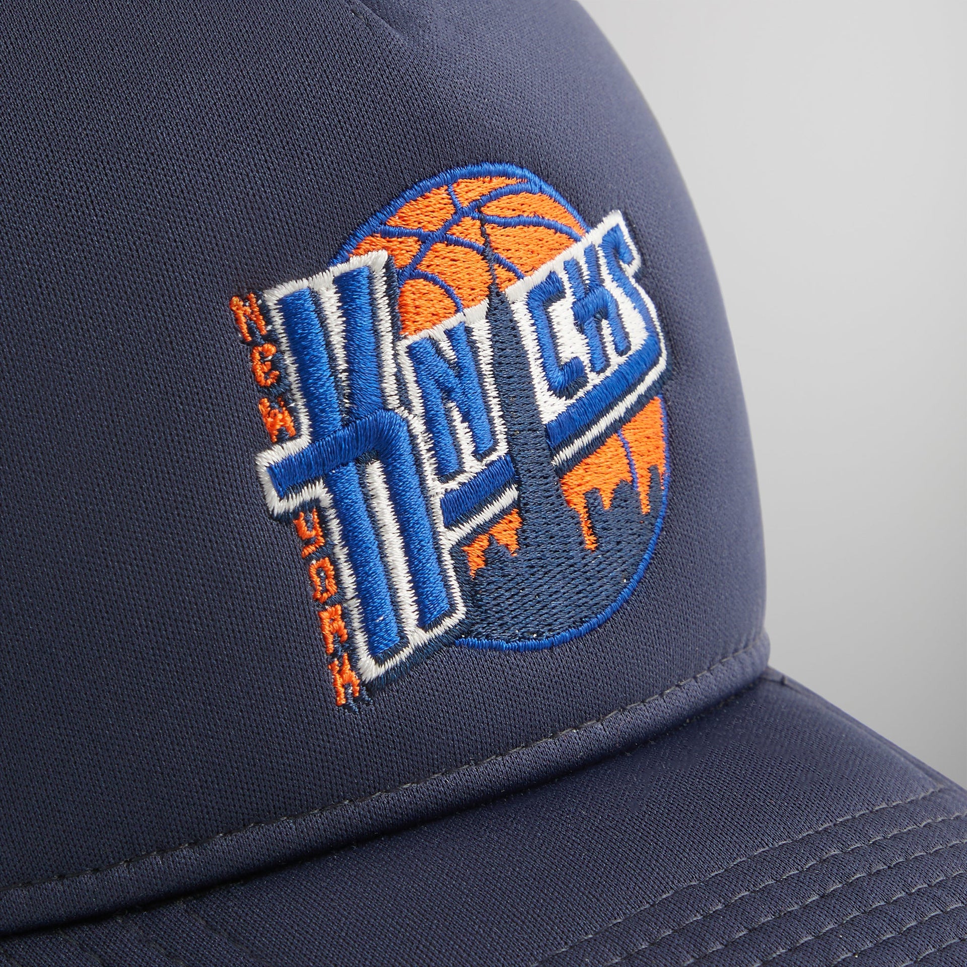 Kith & New Era for the New York Knicks 9FORTY A Frame Trucker Hat - Nocturnal