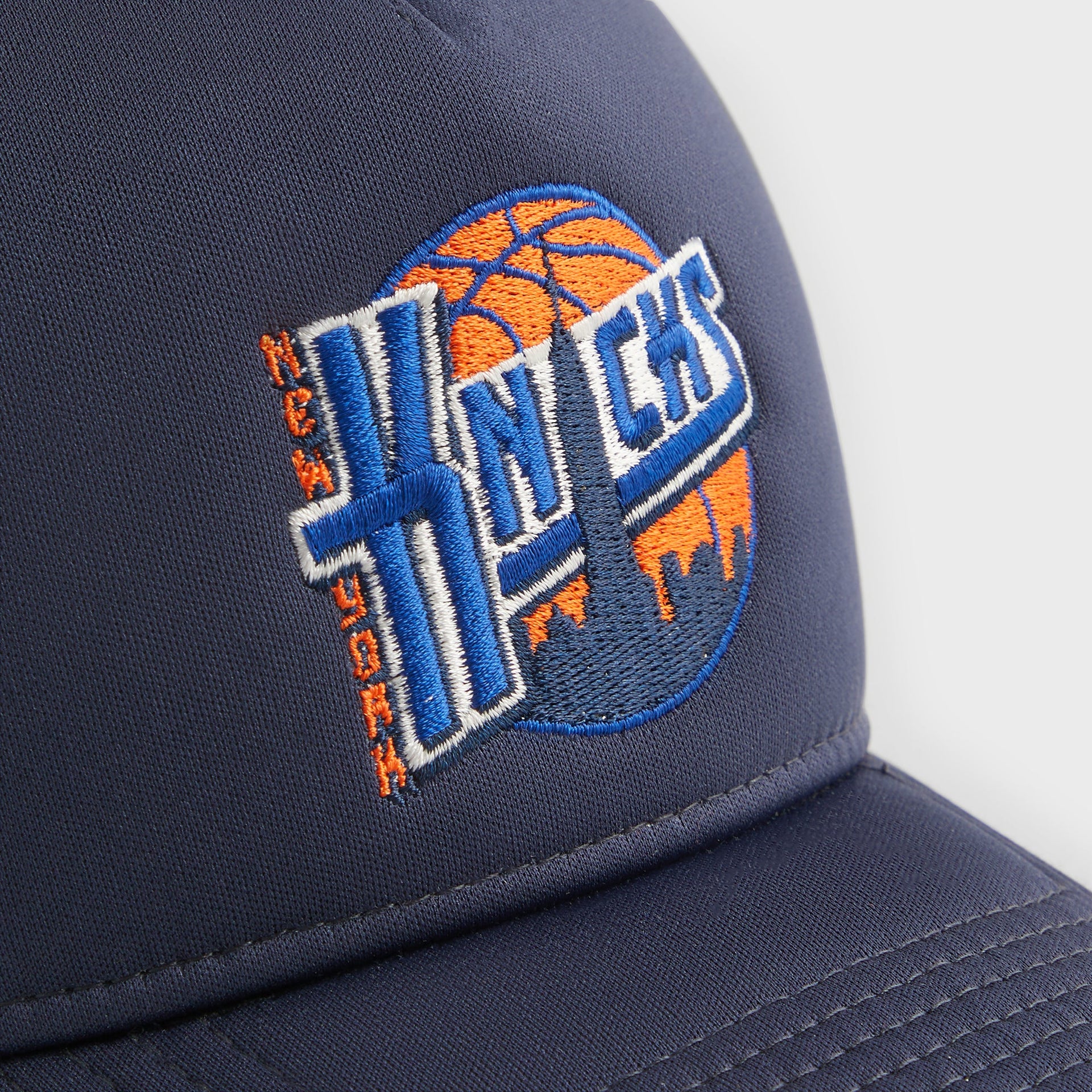 Kith & New Era for the New York Knicks 9FORTY A Frame Trucker Hat - Nocturnal