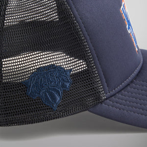 Kith & New Era for the New York Knicks 9FORTY A Frame Trucker Hat - Nocturnal