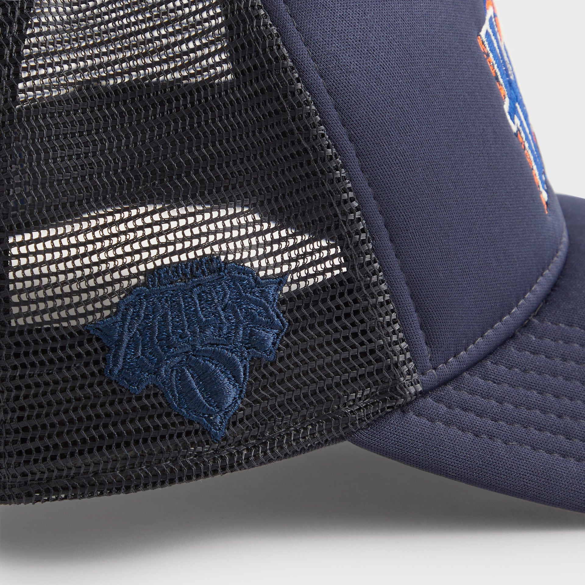 Kith & New Era for the New York Knicks 9FORTY A Frame Trucker Hat - Nocturnal
