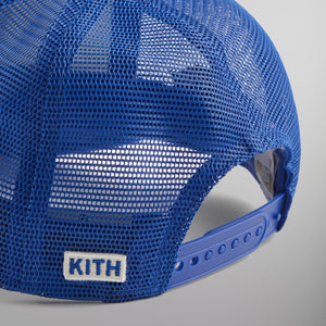 Kith & New Era for the New York Knicks 9FORTY A Frame Trucker Hat - Royal PH