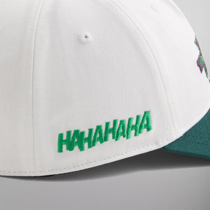 Batman | Kith Joker Twill Low Pinch Crown Snapback - White