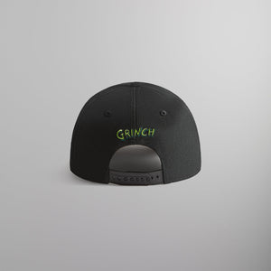 Kith for The Grinch Bay Low Pinch Crown Snapback - Black