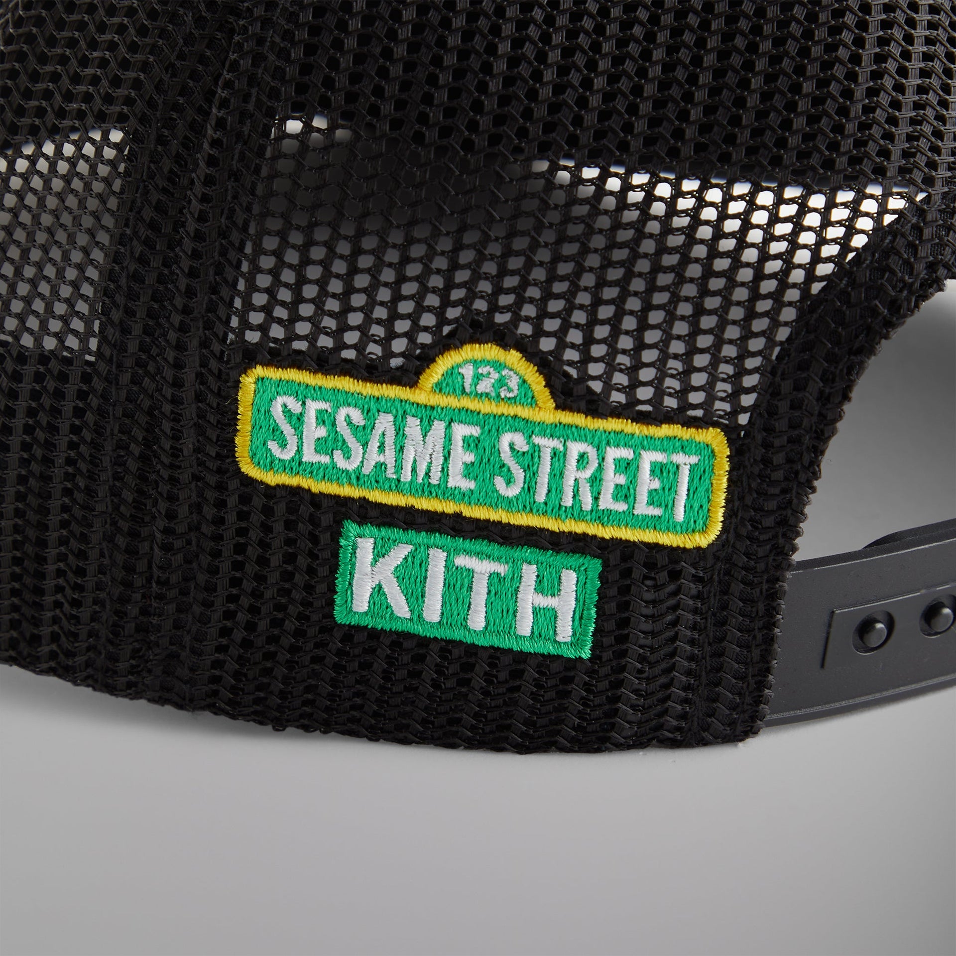 Kith for Sesame Street Just Us Nolan Trucker Hat - Black