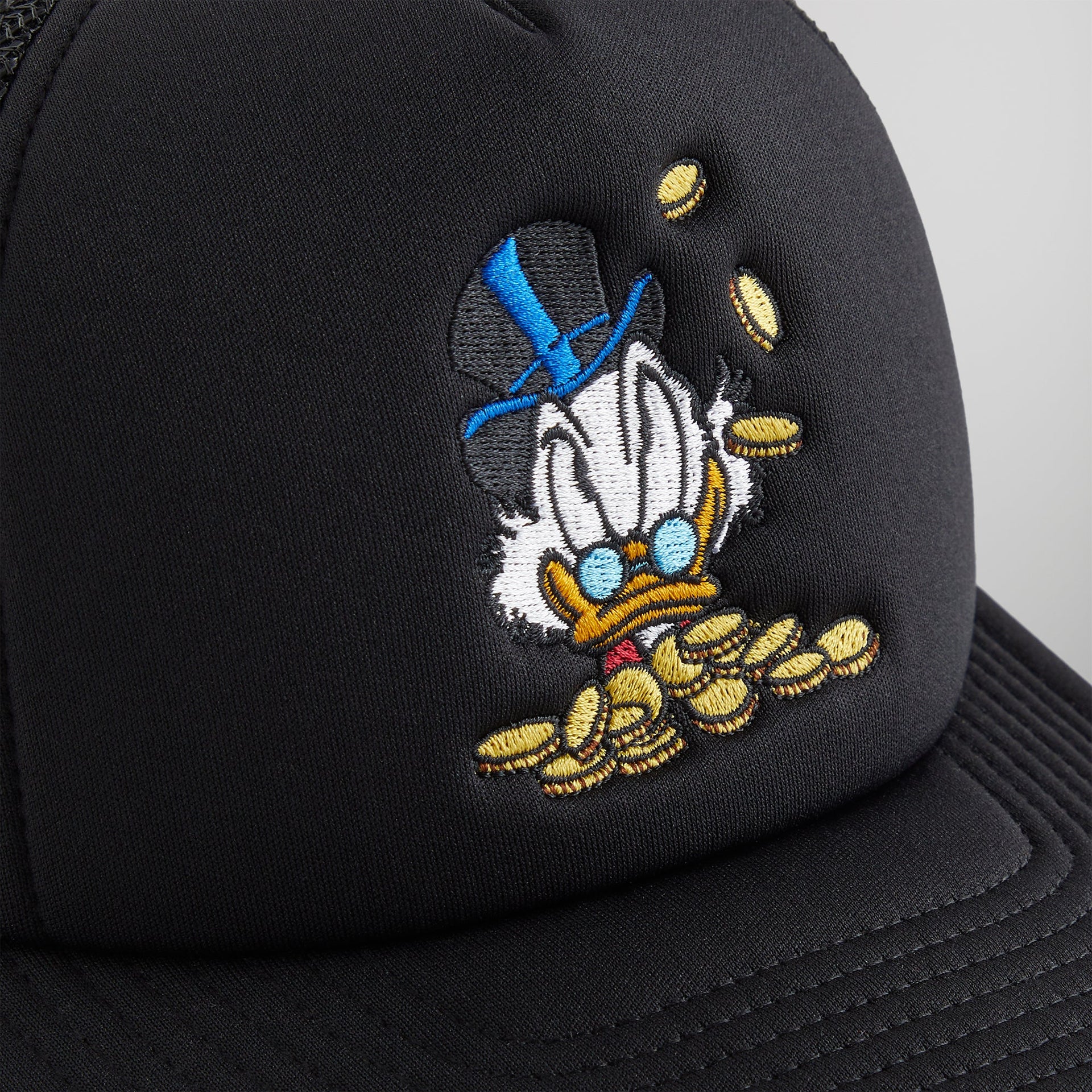 Disney | Kith for Donald Duck Scrooge Nolan Trucker Hat - Black