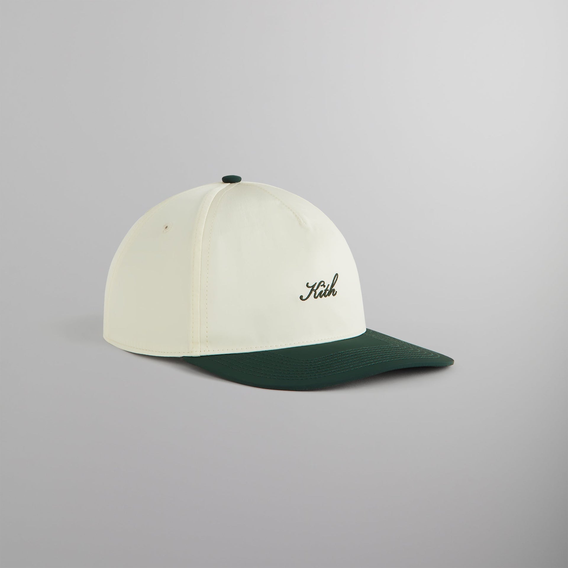 Kith Two Tone Wrinkle Nylon Bay Low Pinch Crown Cap - Stadium