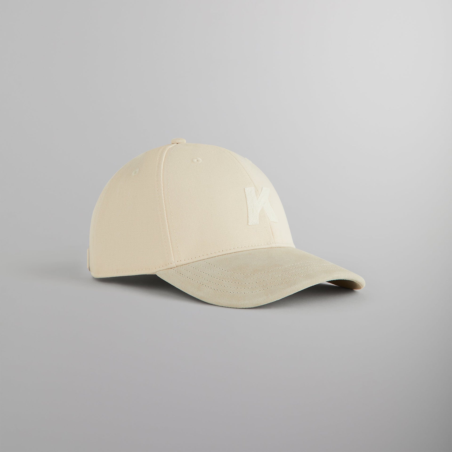 Kith Crochet K Aaron Classic Cap With Suede Brim - Sandrift