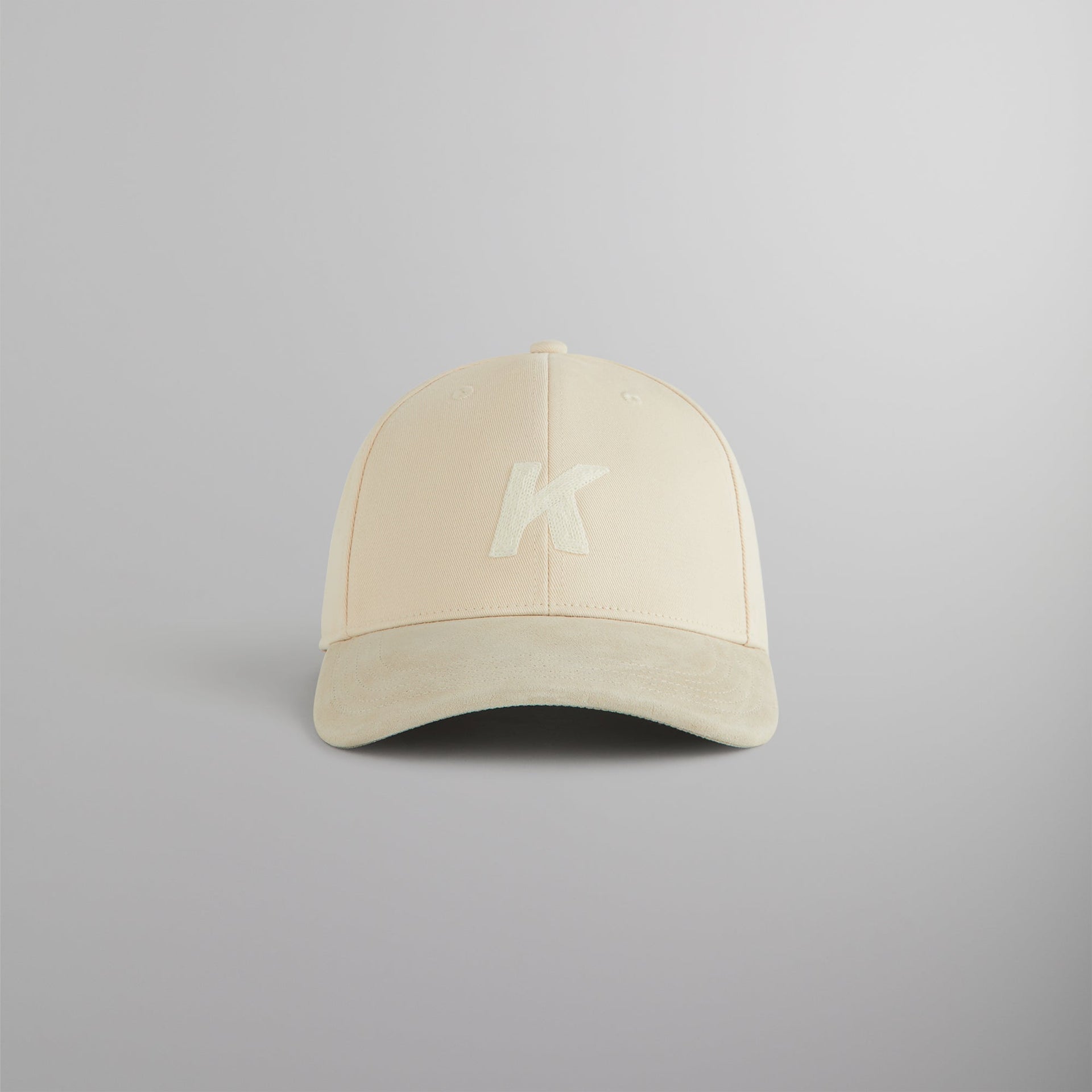 Kith Crochet K Aaron Classic Cap With Suede Brim - Sandrift