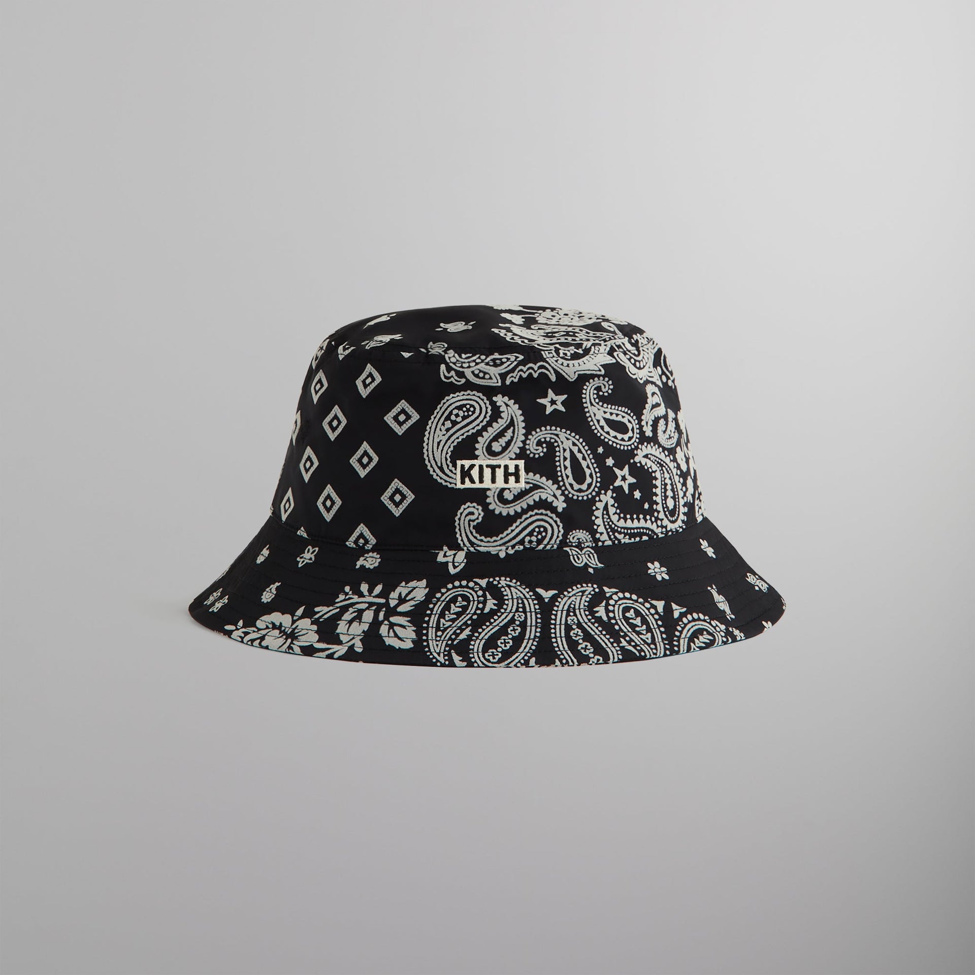 Kith Flocked Nylon Dawson Bucket Hat - Black