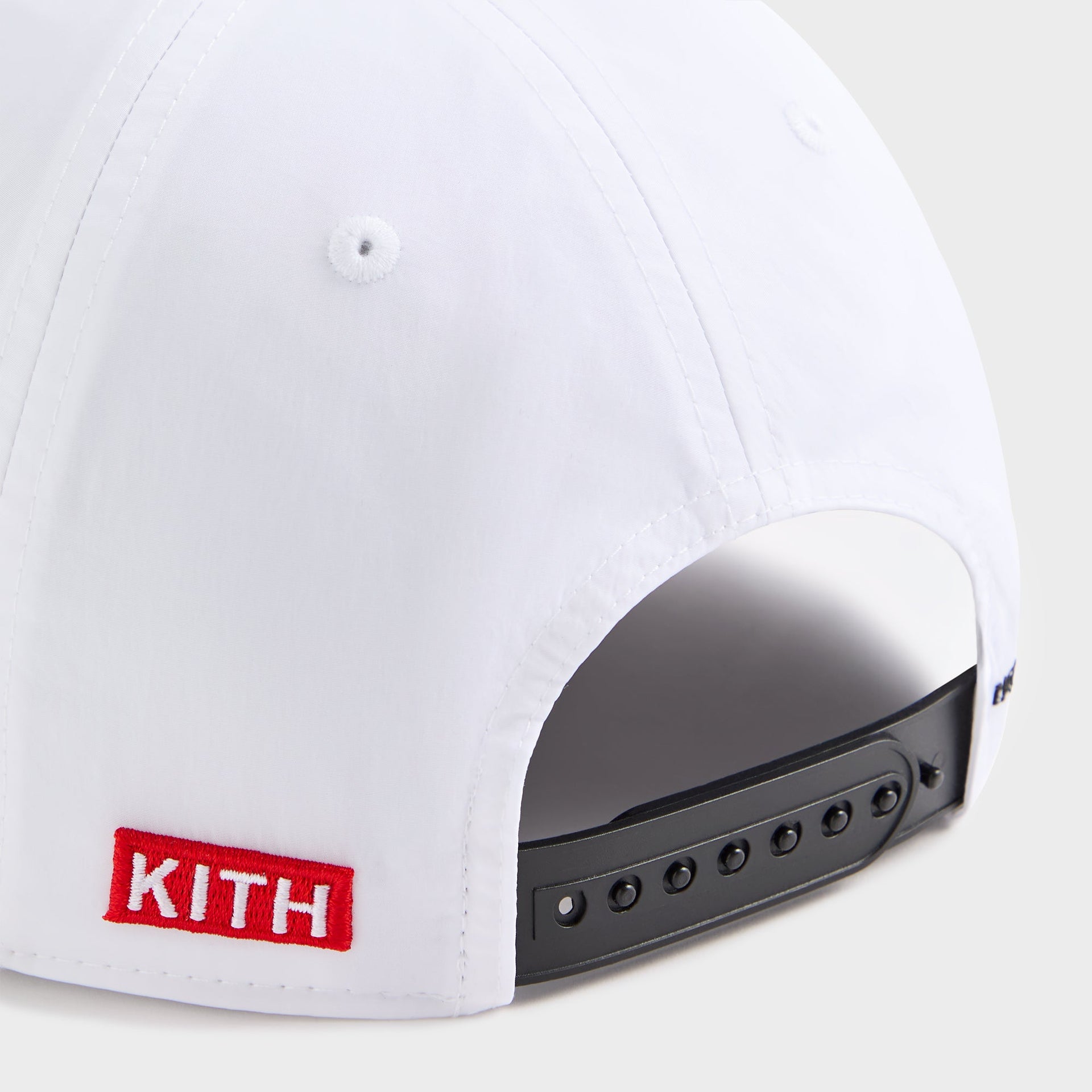 Kith for Cigarette Wrinkle Nylon Bay Low Pinch Crown Snapback - White