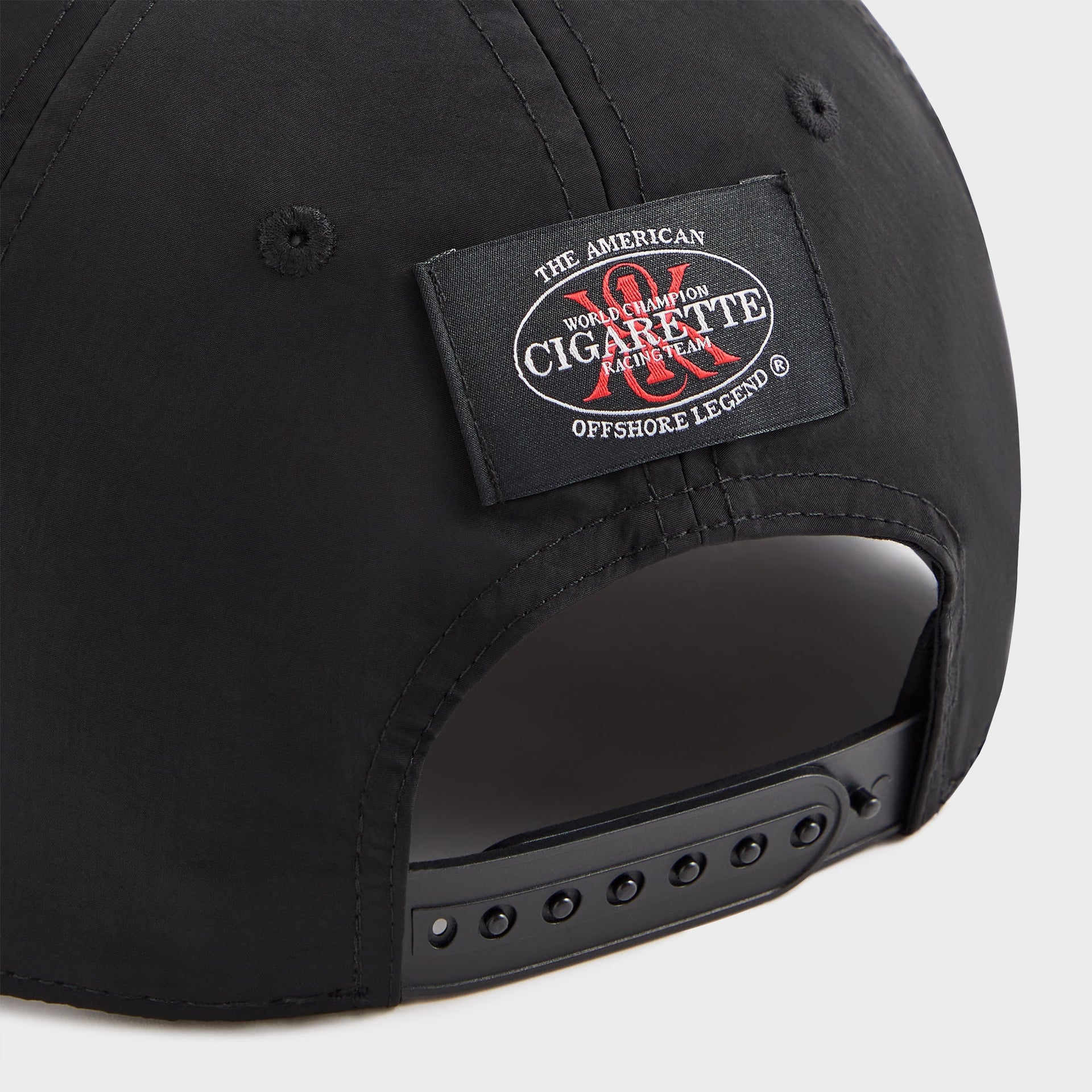 Kith for Cigarette Wrinkle Nylon Bay Speed Low Pinch Crown Snapback - Black
