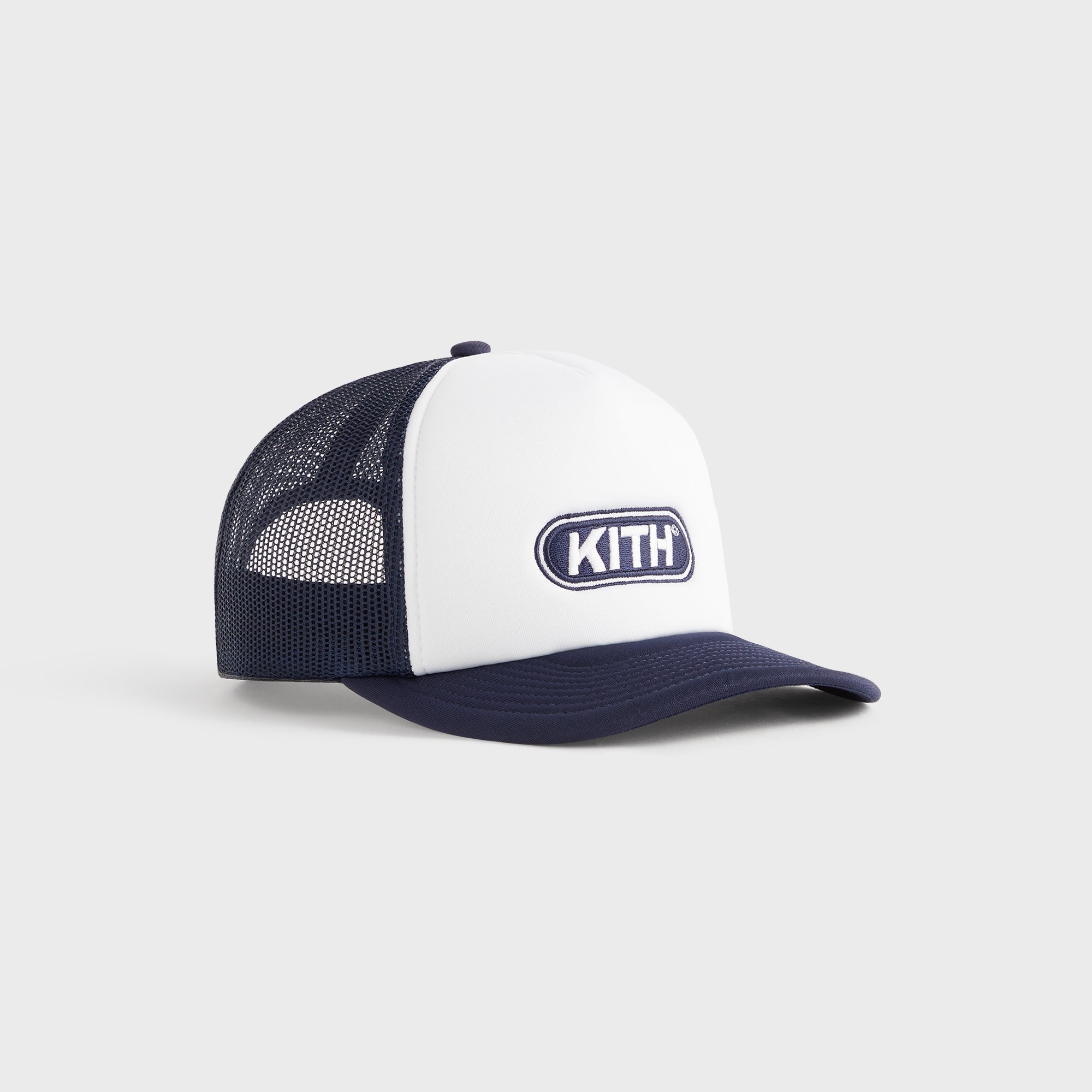 帽子 Kith Embroidered Nolan Trucker Hat Navy Kith Embroidered Nolan Trucker Hat - Nocturnal – Kith Canada