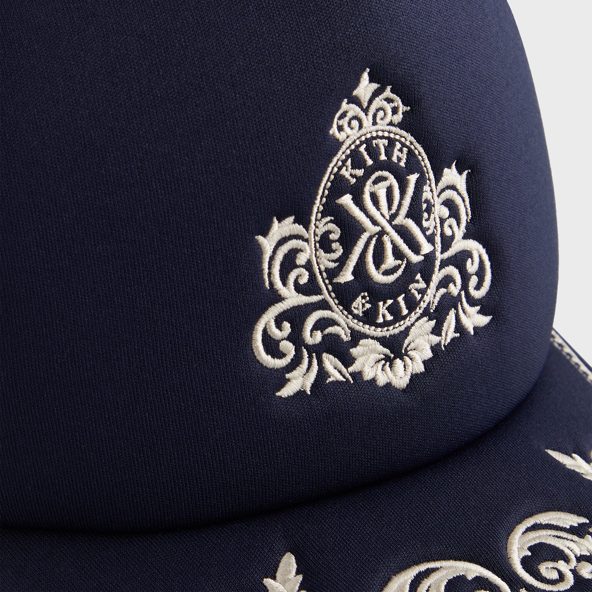 Kith Embroidered Nolan Trucker Hat - Nocturnal – Kith Canada