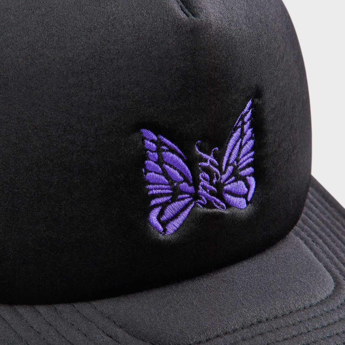 Kith for Needles Velour Nolan Trucker Cap - Black