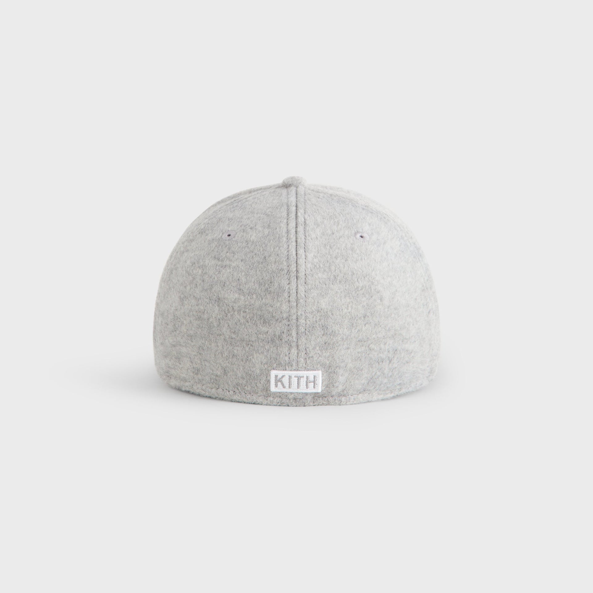 Kith & New Era for the New York Yankees Melton Wool 59FIFTY Low Profile - Light Heather Grey - PH