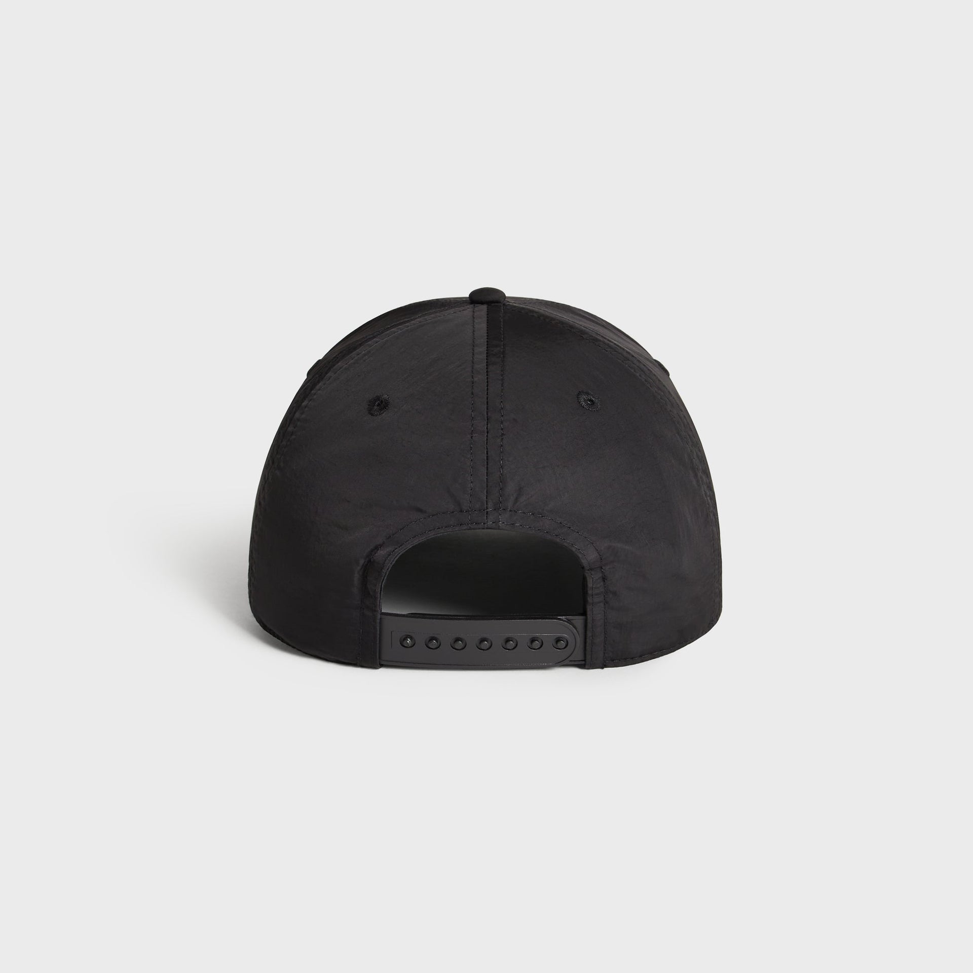 Kith Script Wrinkle Nylon Bay Low Pinch Crown Snapback - Black