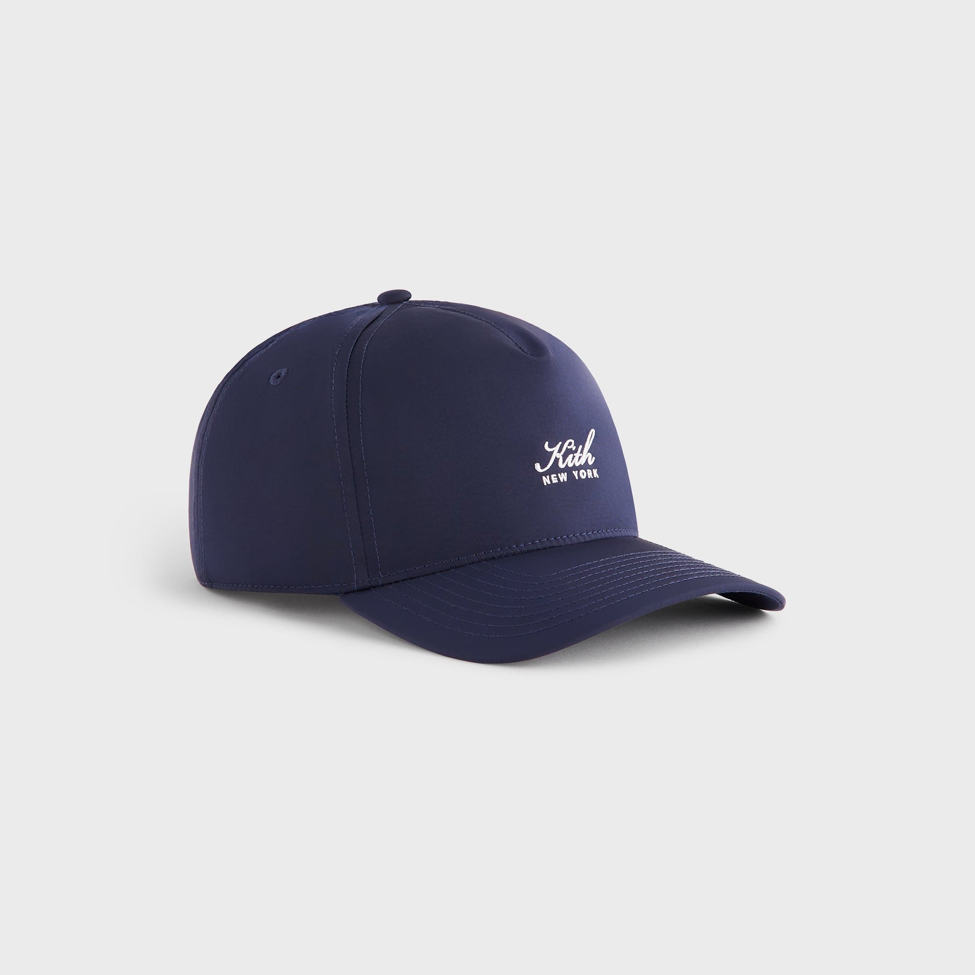 Kith Script Wrinkle Nylon Bay Low Pinch Crown Snapback - Nocturnal