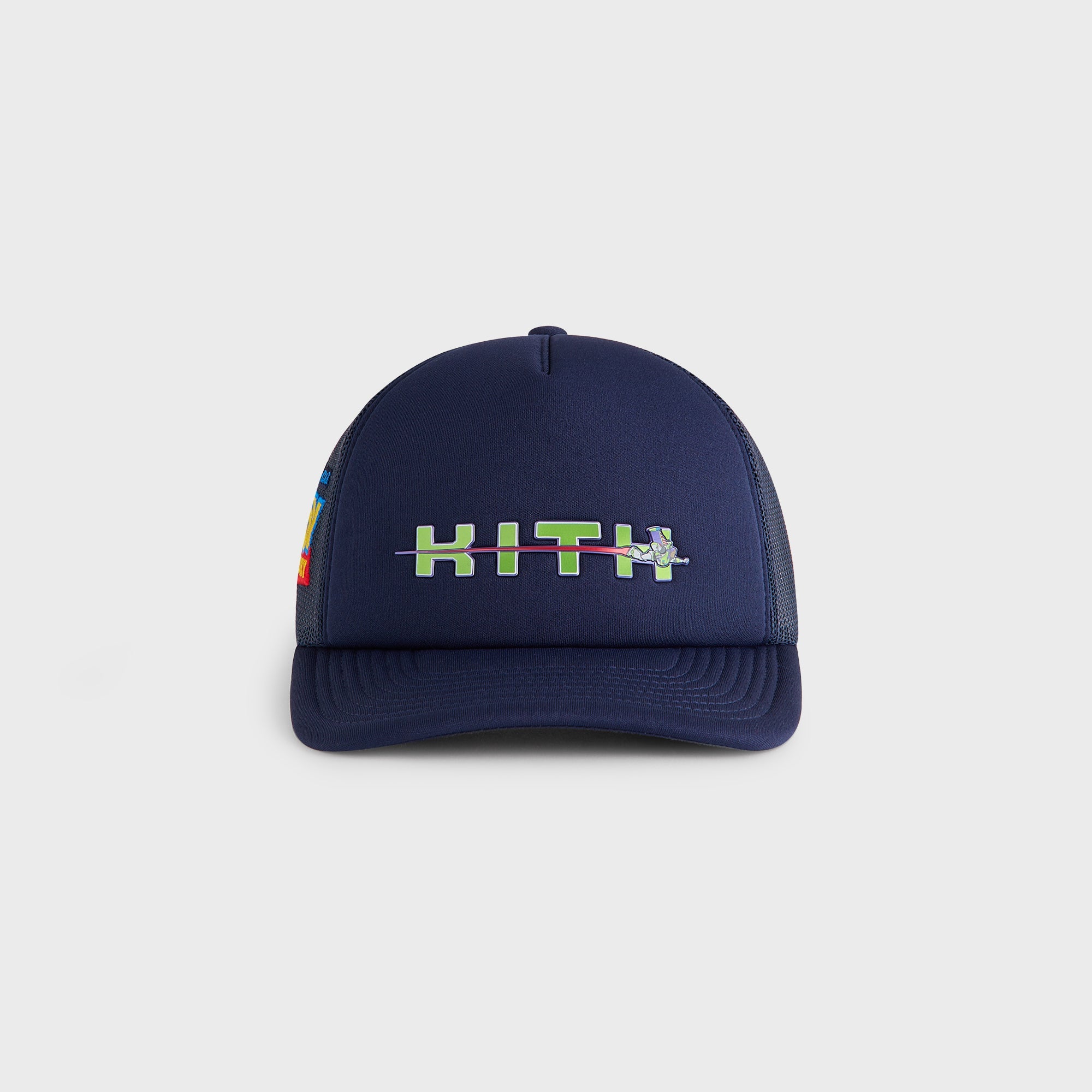 【人気】KITH メッシュキャップ アイボリー ネイビー Kith Kids & New Era for the New York Knicks Skyline Trucker Cap