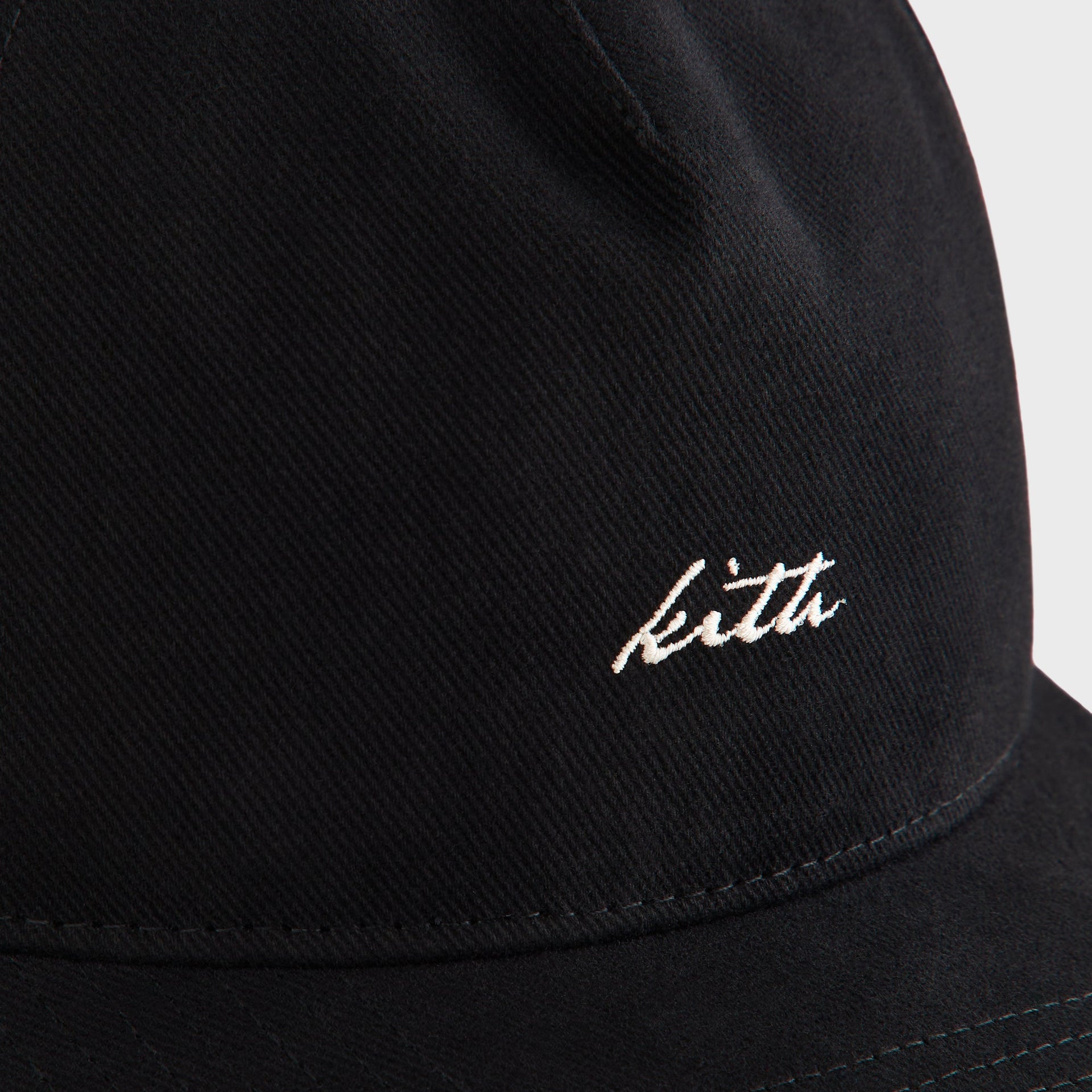 Kith Autograph Brushed Twill Bay Low Pinch Crown Cap - Black