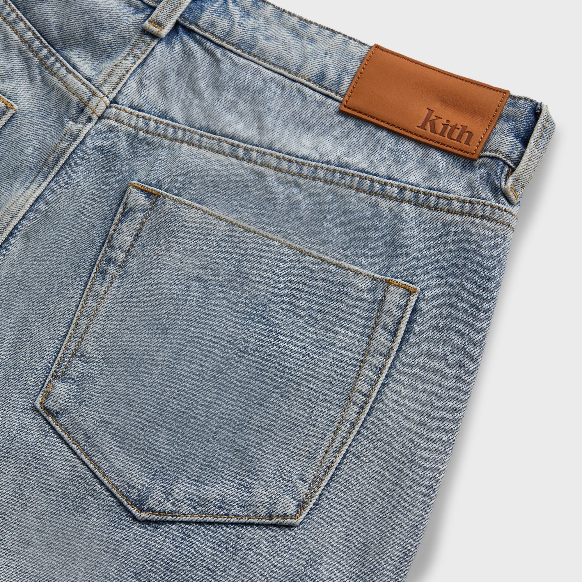 Kith Centre Straight Jeans - Light Indigo – Kith Canada