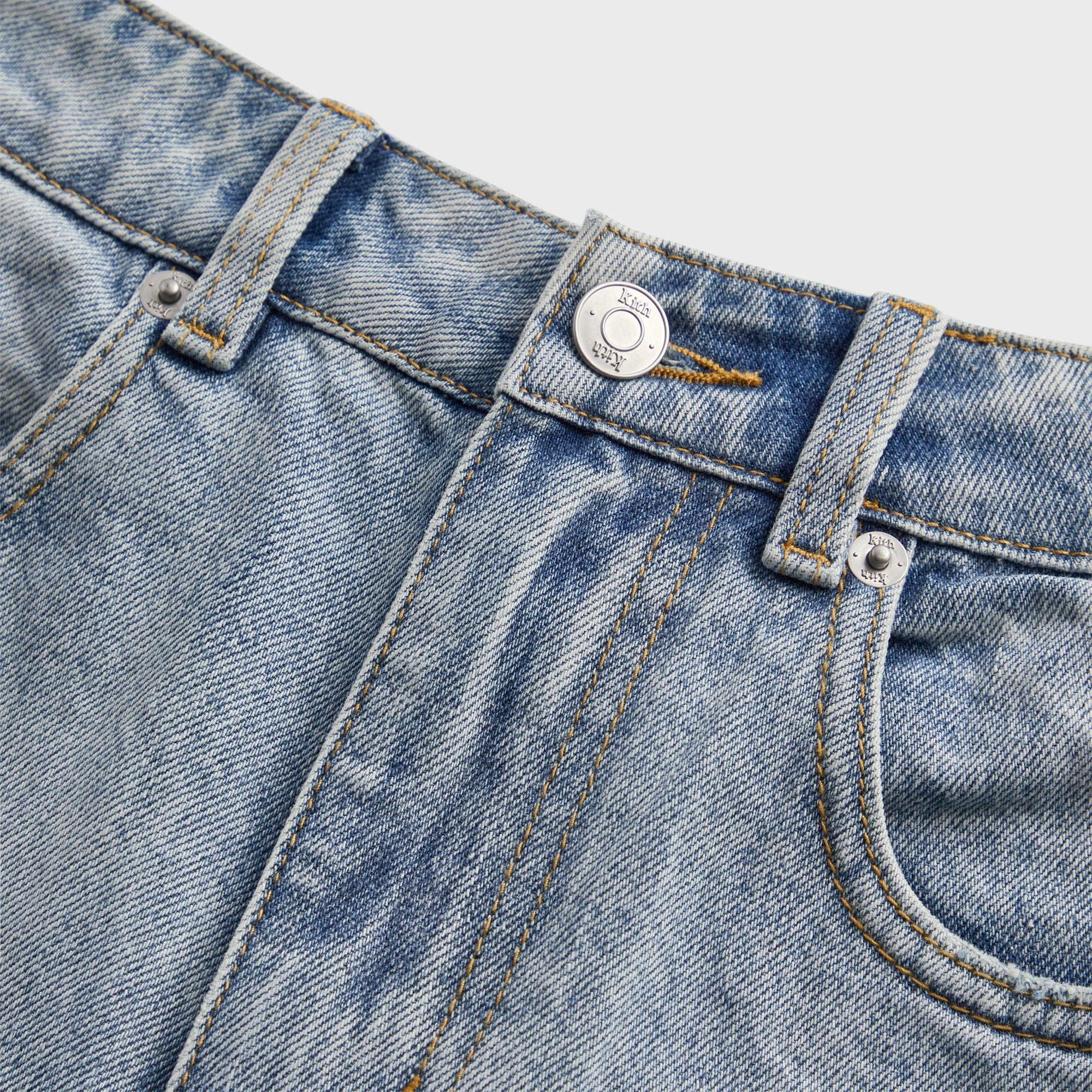 Kith Centre Straight Jeans - Light Indigo – Kith Canada