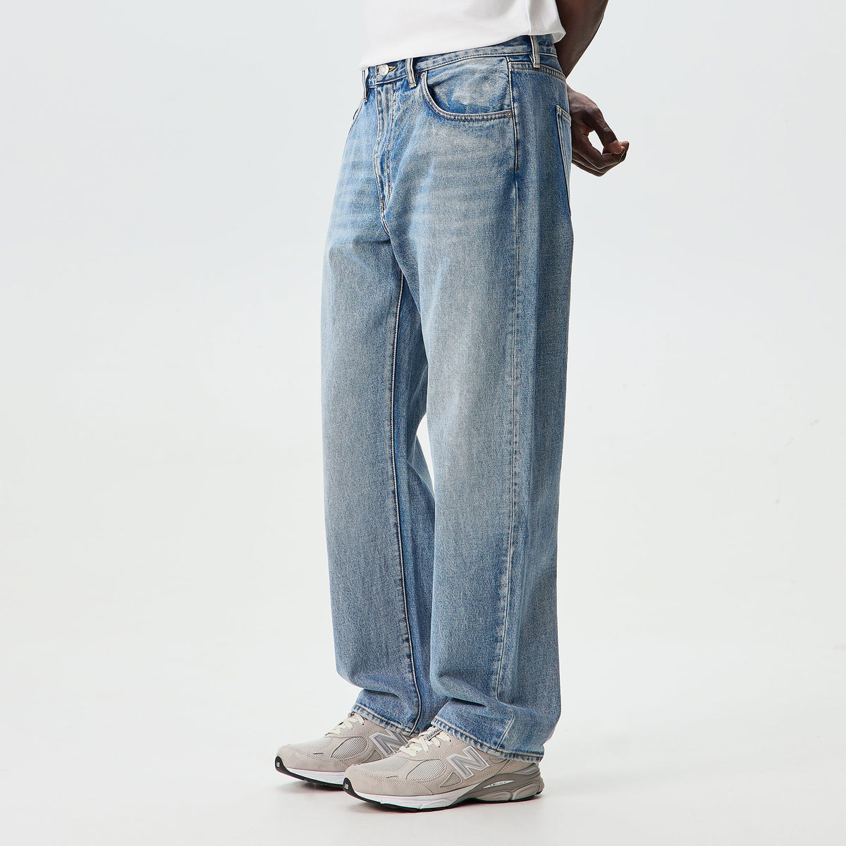 Kith Centre Straight Jeans - Light Indigo