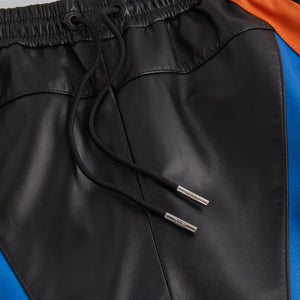 Kith for the New York Knicks Leather Turbo Shorts - Black
