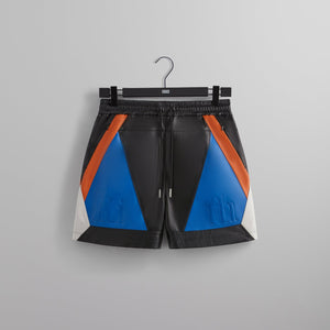 Kith for the New York Knicks Leather Turbo Shorts - Black