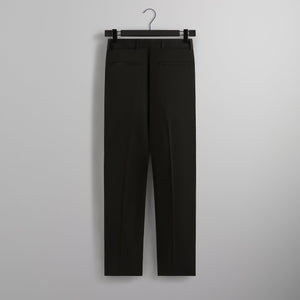 &Kin Tropical Wool Kylan Pleated Trouser - Black PH